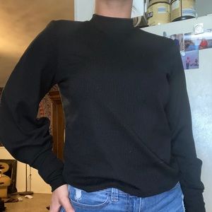 Black long sleeve sweater